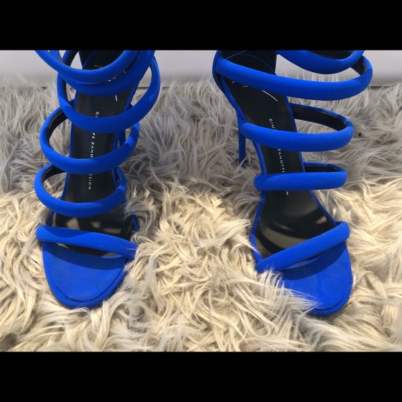 Giuseppe Zanotti Shoes - Giuseppe Zanotti Blue Strappy Heels